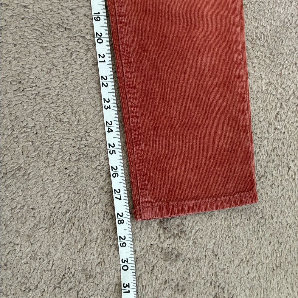 American Eagle Mom Straight Jeans Mauve Coral Corduroy Jeans Size 0 Regular - Picture 13 of 13